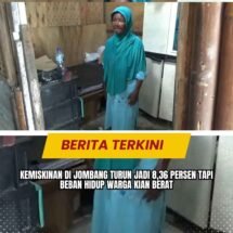 Kemiskinan di Jombang Turun Jadi 8,36 Persen Tapi Beban Hidup Warga Kian Berat