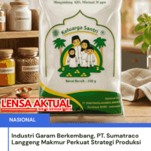 Industri Garam Berkembang, PT. Sumatraco Langgeng Makmur Perkuat Strategi Produksi