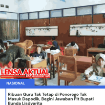 Ribuan Guru Tak Tetap di Ponorogo Tak Masuk Dapodik, Begini Jawaban Plt Bupati Bunda Lisdyarita