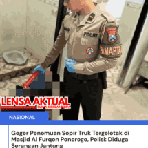 Geger Penemuan Sopir Truk Tergeletak di Masjid Al Furqon Ponorogo, Polisi: Diduga Serangan Jantung