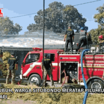 Seusai Salat Subuh, Warga Situbondo Meratap Pilu, Rumahnya Nyaris Ludes Dilalap Api