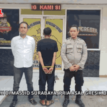 Curi Tas Jemaah di Masjid Surabaya, Pria Asal Gresik Ditangkap Saat Jual Buah
