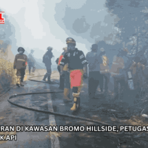 Update Kebakaran di Kawasan Bromo Hillside, Petugas Lakukan Penyisiran Titik Api