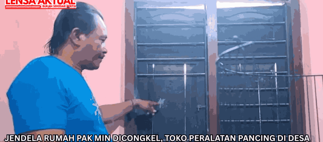 Jendela Rumah Pak Min Dicongkel, Toko Peralatan Pancing di Desa Sidodadi Merugi Rp7 Juta